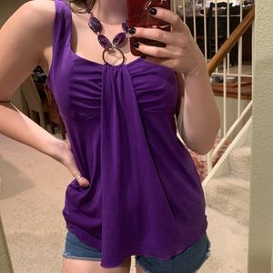 Purple tank top halter
